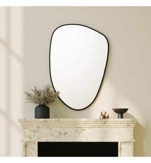 Miroir, noir, MDF