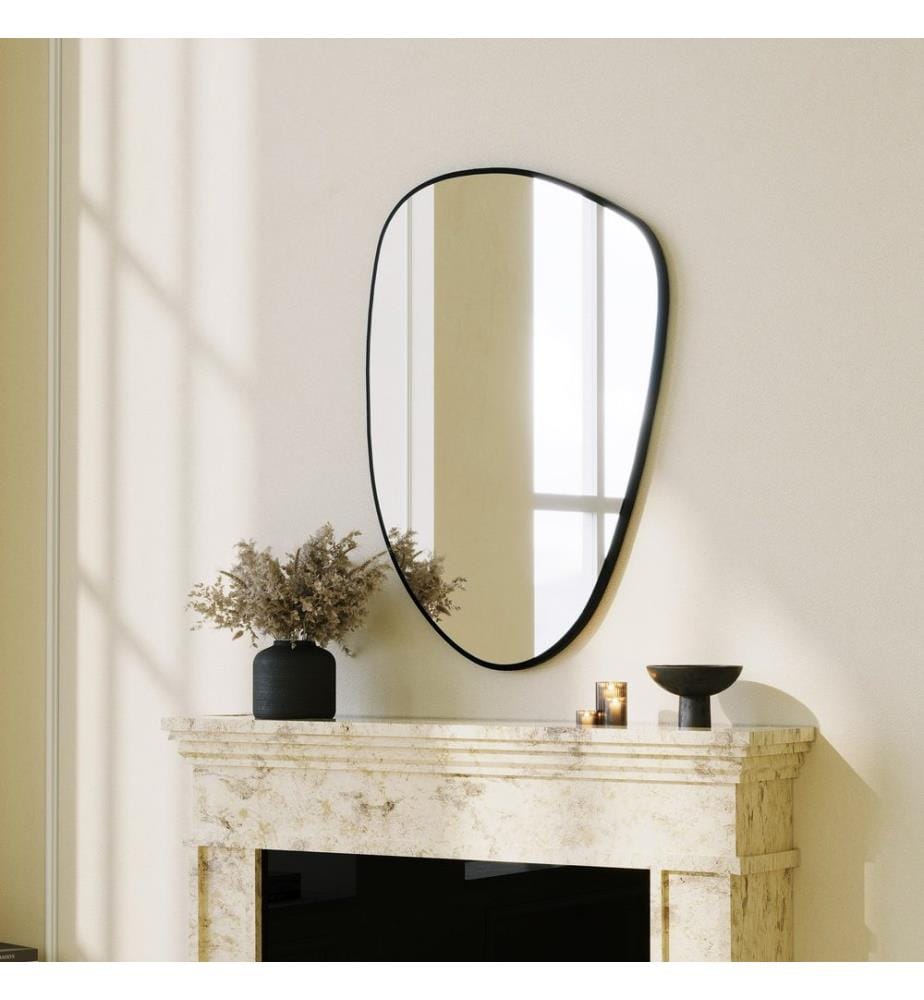 Miroir, noir, MDF