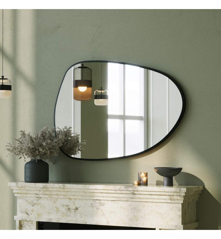 Miroir, noir, MDF