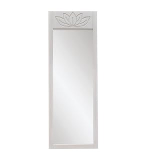 Miroir de cheval, blanc, bois massif