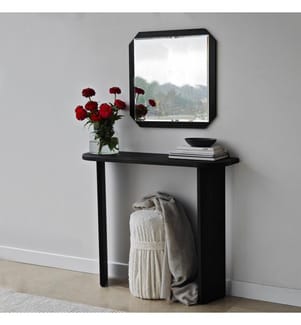 Miroir, noir, panneau de particules mélaminé