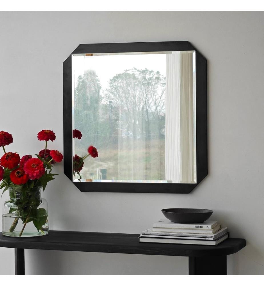 Miroir, noir, panneau de particules mélaminé