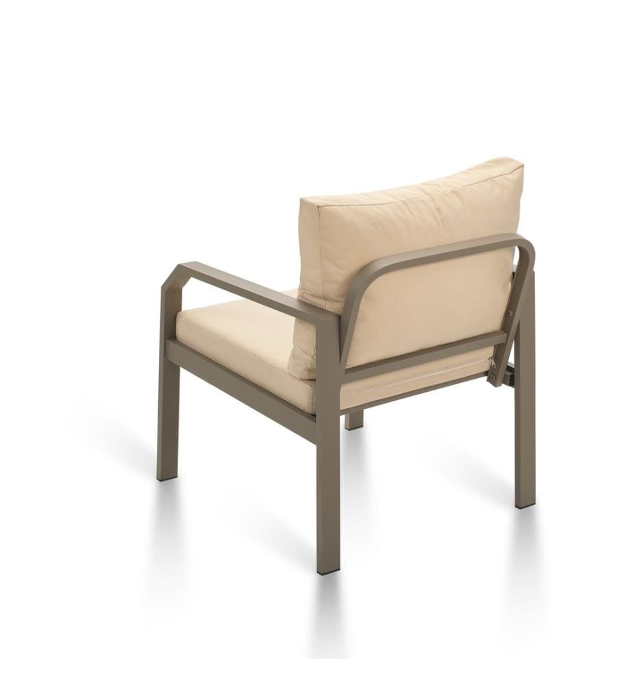 Salon de jardin, Cappucino , Cream, châssis : Aliminium, tissu : Polyester