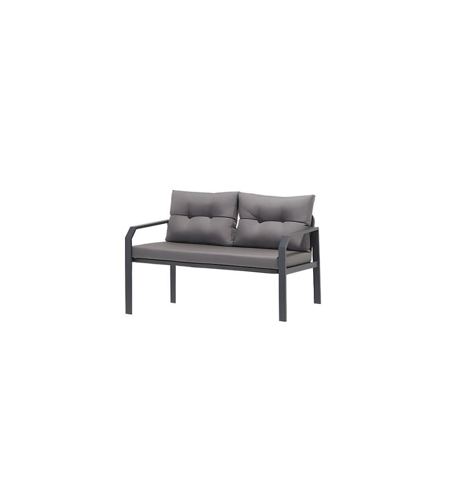 Ensemble de salon de jardin, anthracite, cadre : Aliminium, tissu : Polyester