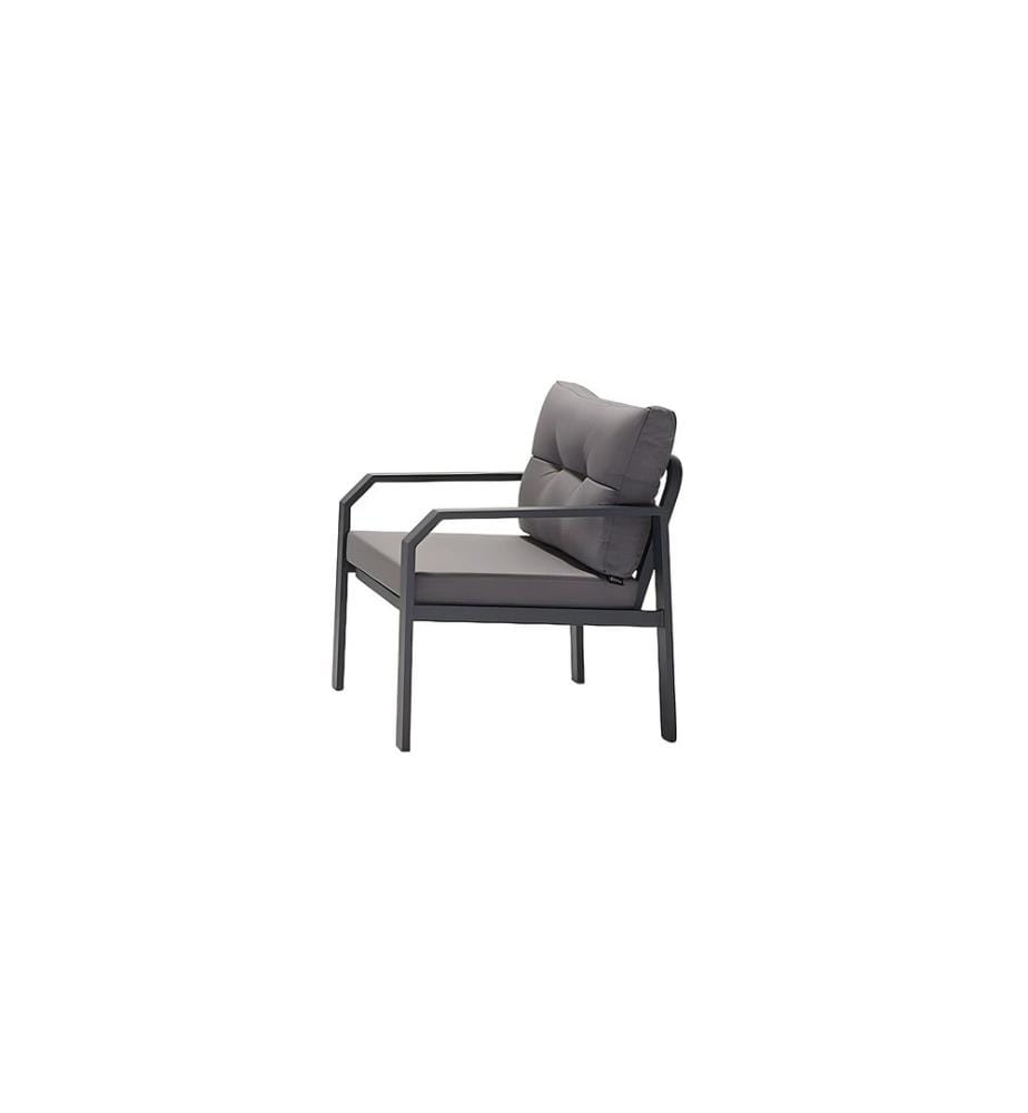 Ensemble de salon de jardin, anthracite, cadre : Aliminium, tissu : Polyester