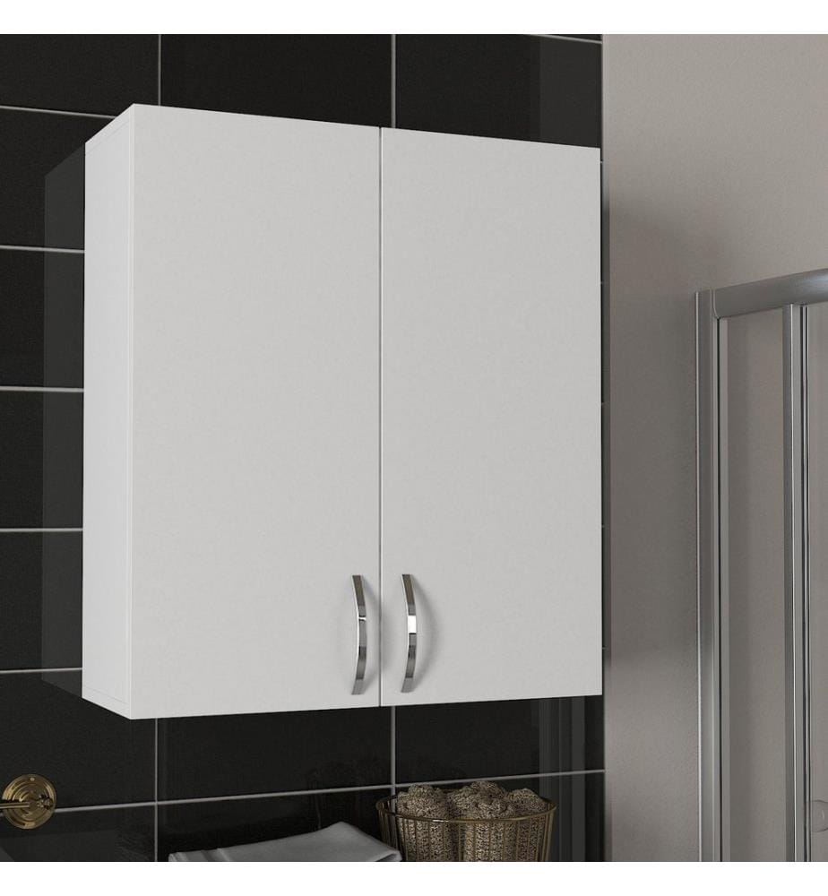 Bianco, Armadi Per Scarpe, 80X70X27,1 cm, Piastra Di Particelle Con Rivestimento Melamina