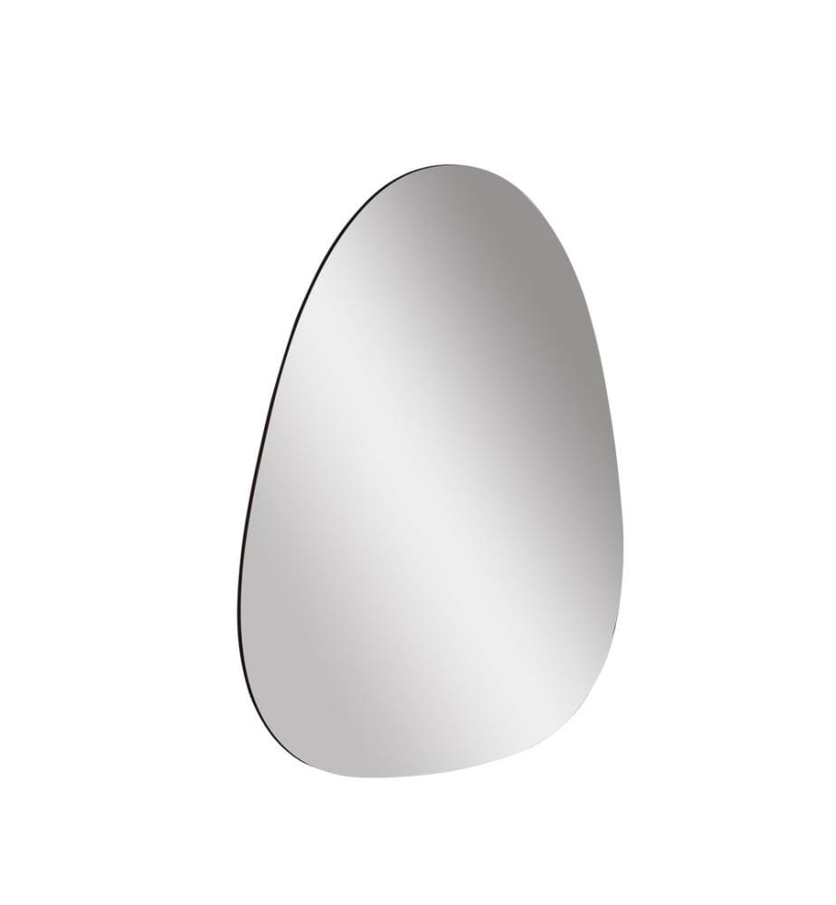 Miroir, Argent, Miroir incassable et inamovible, Miroir acrylique avec support MDF