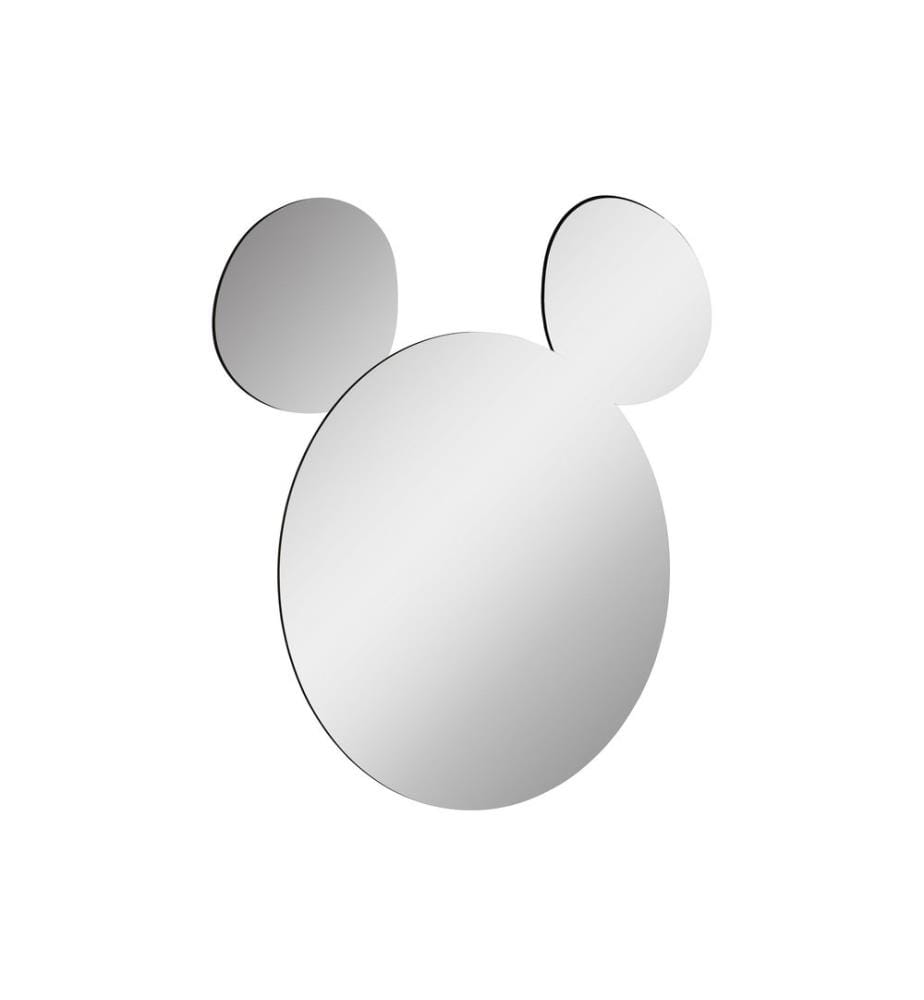 Miroir, Argent, Miroir incassable et inamovible, Miroir acrylique avec support MDF