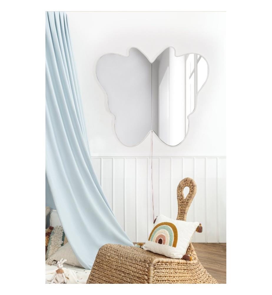 Miroir avec éclairage Led, blanc, miroir incassable résistant aux chocs, miroir acrylique avec support MDF
