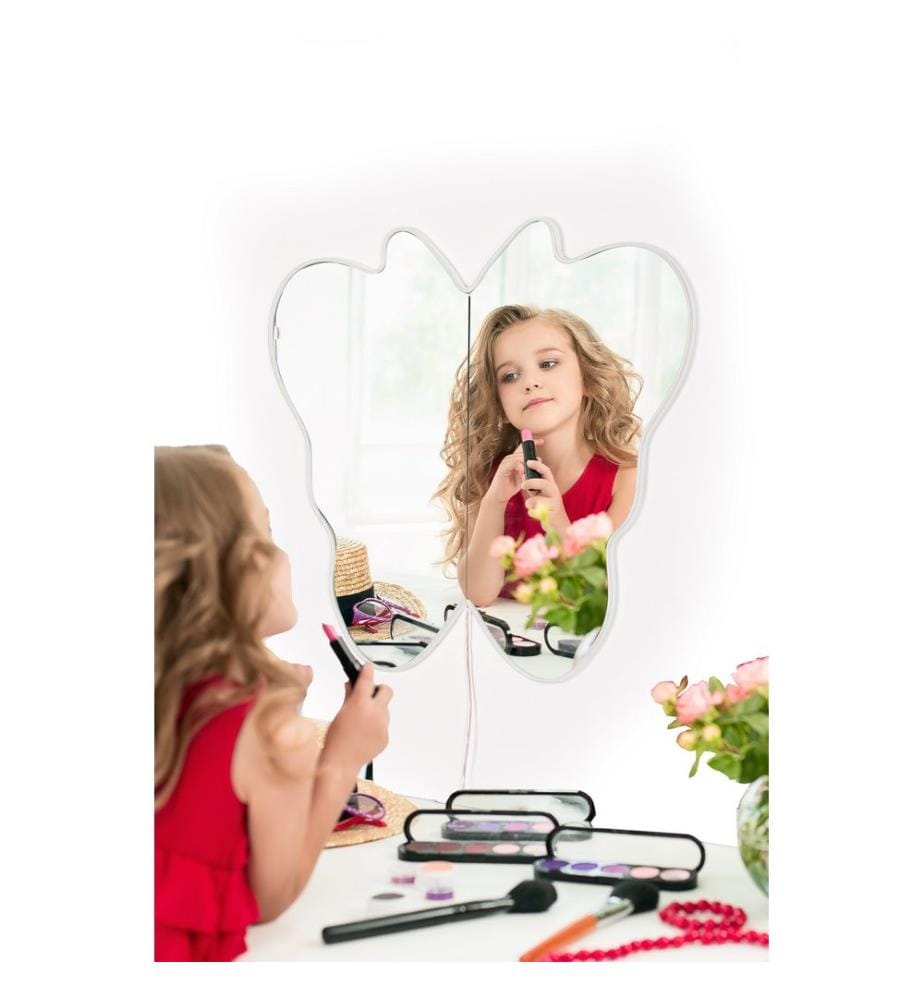 Miroir avec éclairage Led, blanc, miroir incassable résistant aux chocs, miroir acrylique avec support MDF