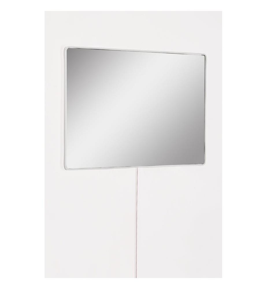 Miroir avec éclairage Led, blanc, miroir incassable résistant aux chocs, miroir acrylique avec support MDF