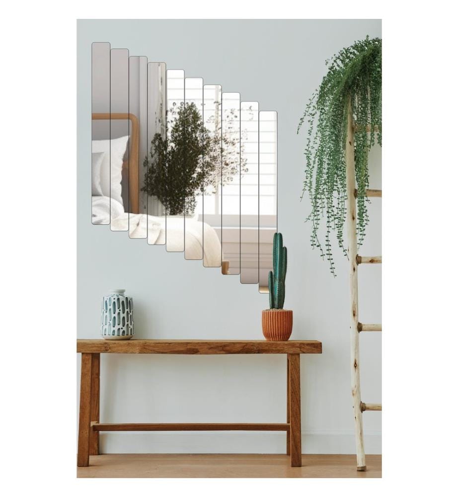 Miroir, Argent, Miroir incassable, Miroir en acrylique avec support MDF