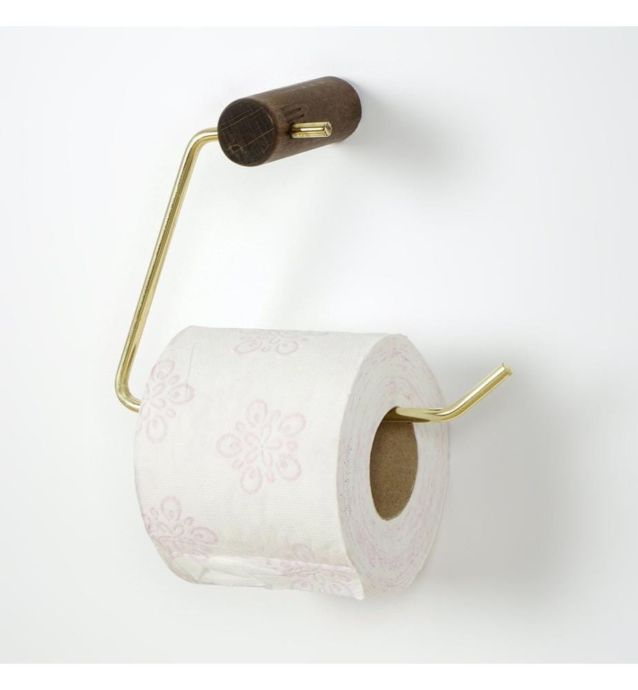 Oro, Supporto Per La Carta Igienica, 18X13X8 cm, Di Faggio