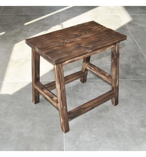 Sgabello, Noce, 100% legno
