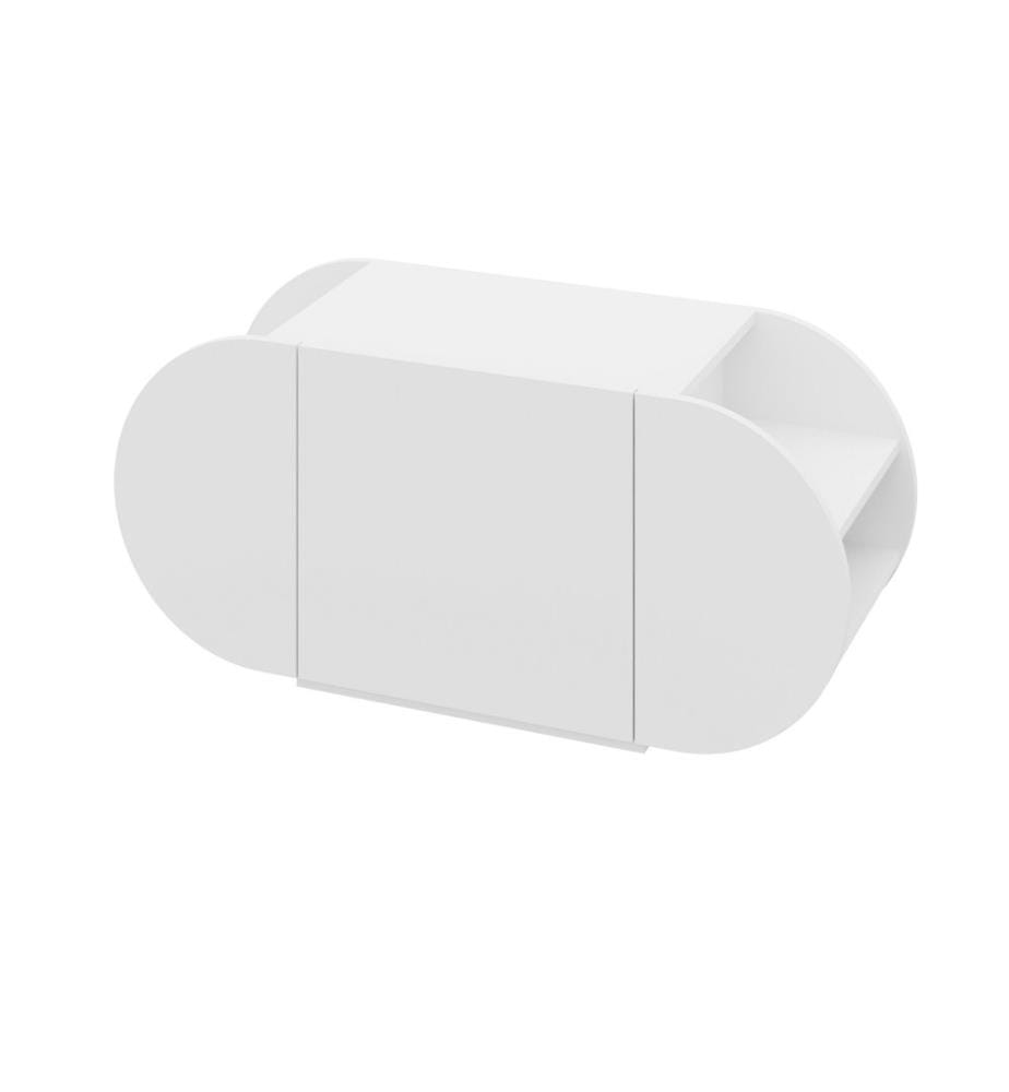 Meuble à chaussures, blanc, panneau de particules mélaminé