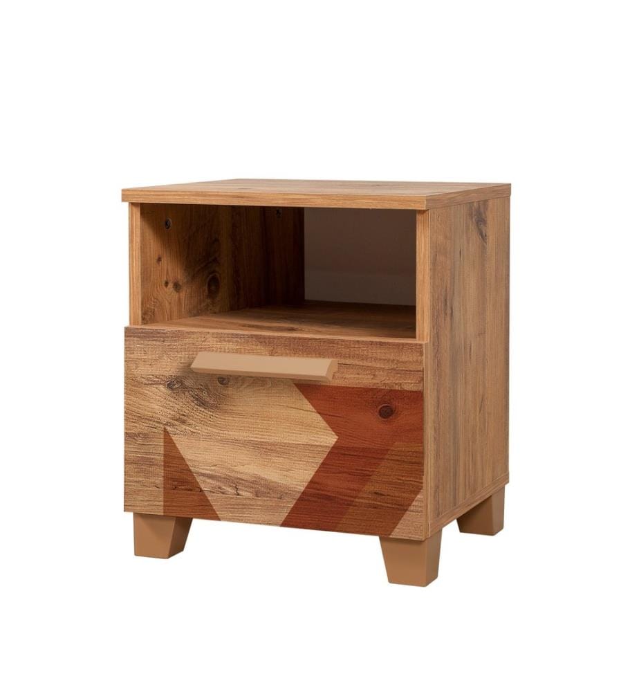 Mascella Atlantica, Comodino E Armadi, 52X45X40 cm, Piastra Di Particelle Rivestita Di Melamina