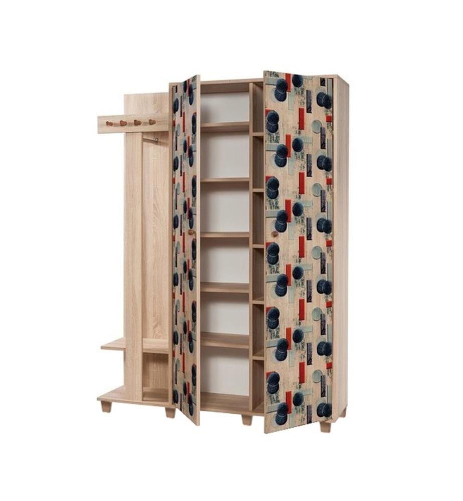 Sonomo, Supporto Per Il Cloakroom, 194X135X36 cm, Piastra Di Particelle Rivestita Con Melamina
