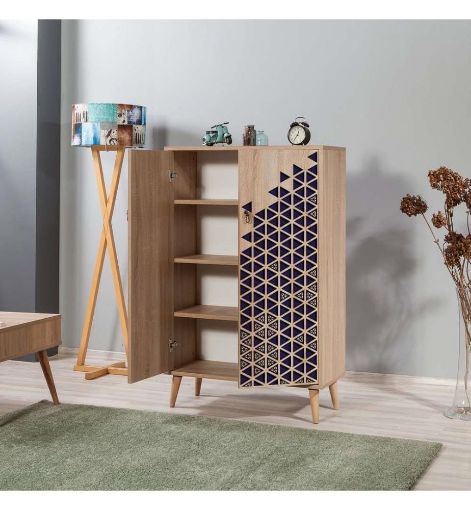Sonomo, Armadi Per Scarpe, 127X80X36 cm, Piastra Di Particelle Con Rivestimento A Melamina