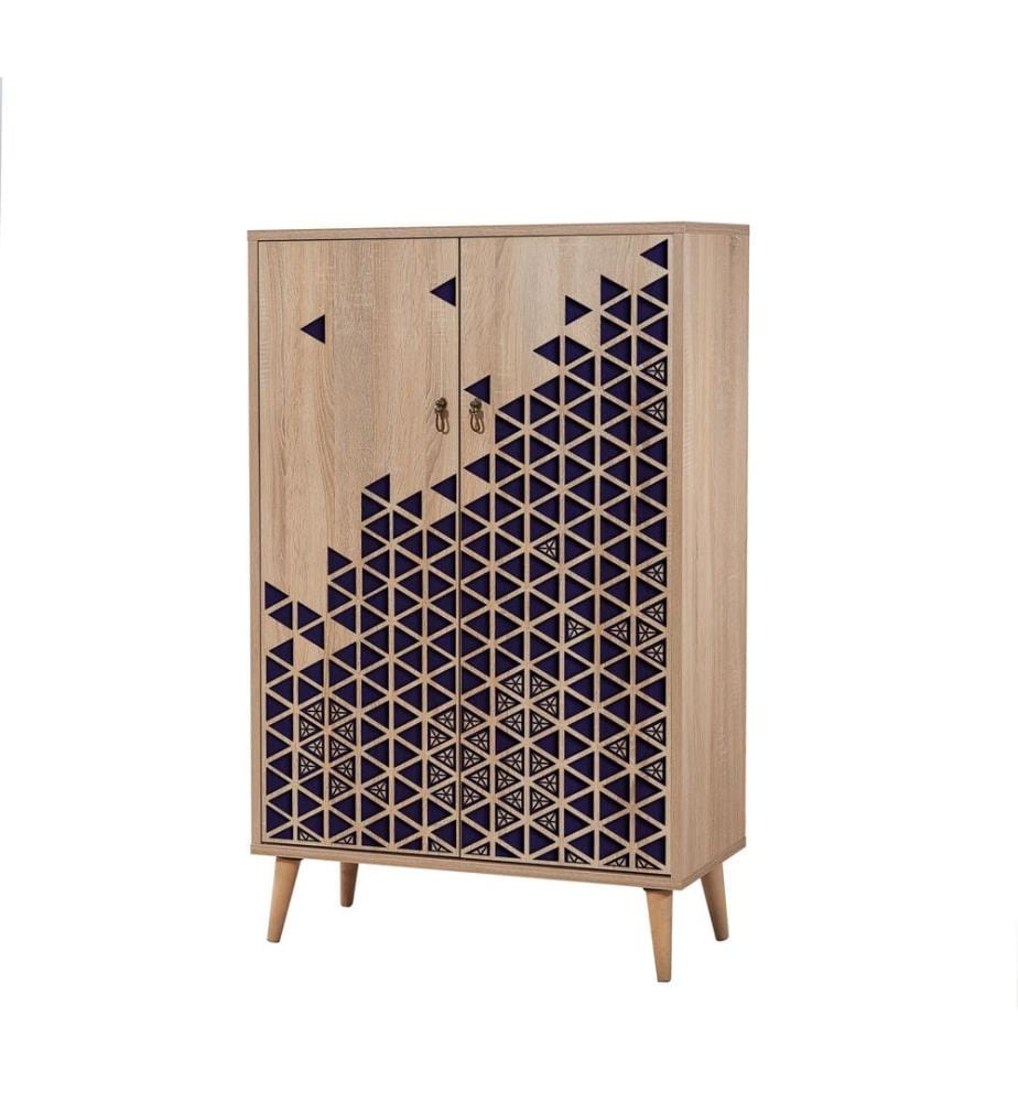 Sonomo, Armadi Per Scarpe, 127X80X36 cm, Piastra Di Particelle Con Rivestimento A Melamina
