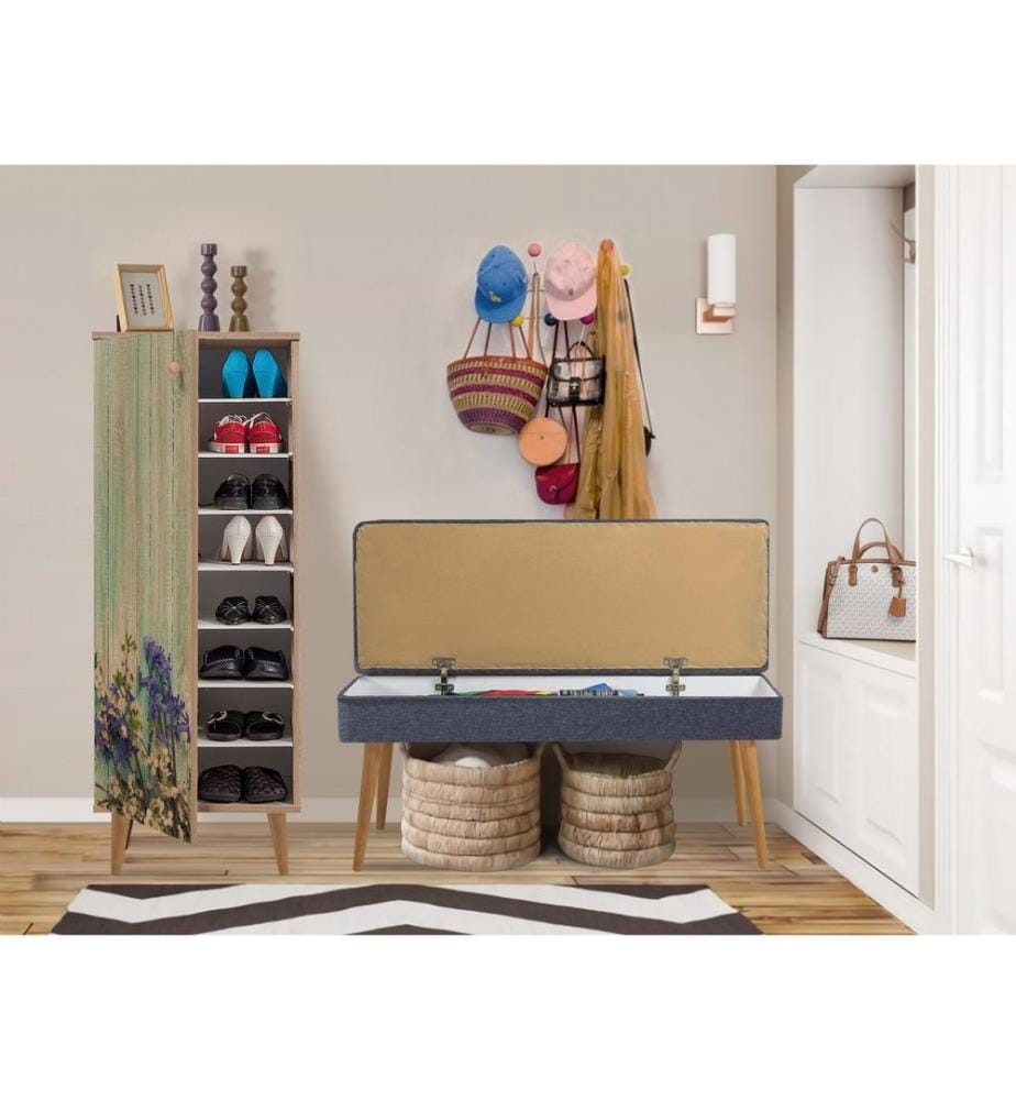 Hallway Furniture Set, Sonomo, Dark Blue, Melamine Coated Particle Board