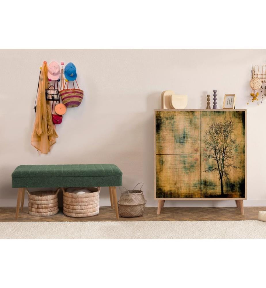 Ensemble de meubles de couloir, Sonomo, Vert, Panneau de particules mélaminé