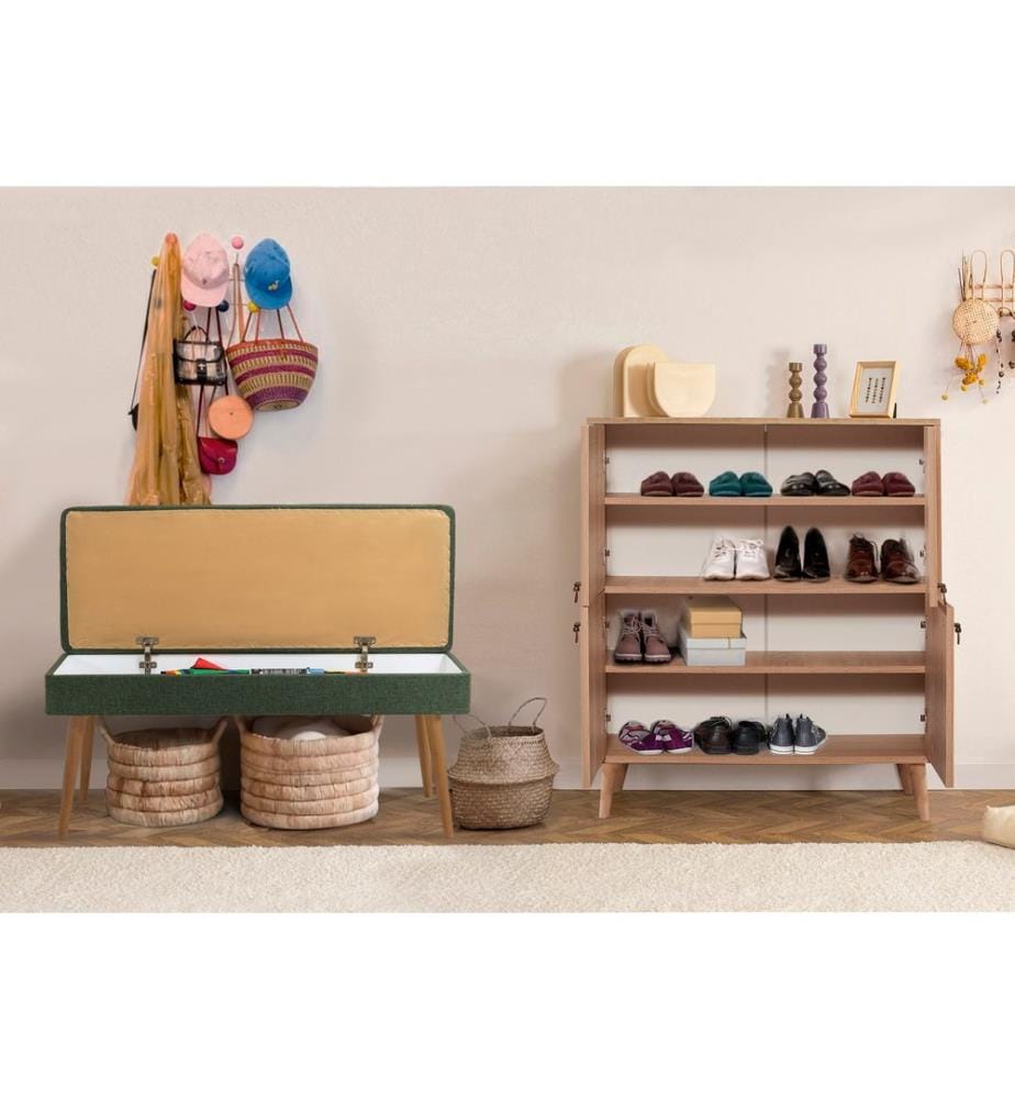 Ensemble de meubles de couloir, Sonomo, Vert, Panneau de particules mélaminé