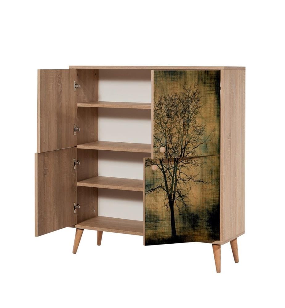Ensemble de meubles de couloir, Sonomo, Vert, Panneau de particules mélaminé