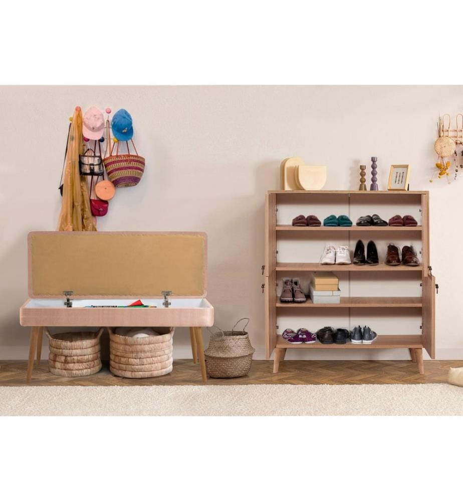 Hallway Furniture Set, Sonomo, Stone, Melamine Coated Particle Board