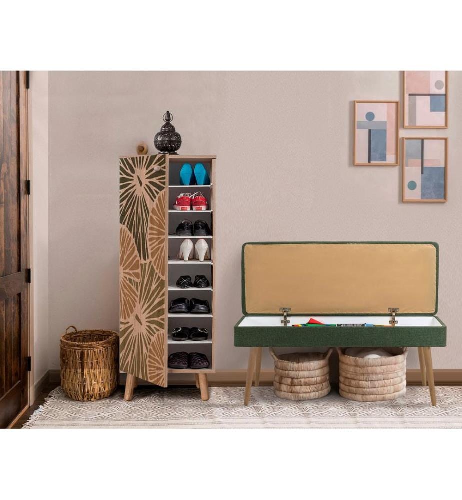 Ensemble de meubles de couloir, Sonomo, Vert, Panneau de particules mélaminé