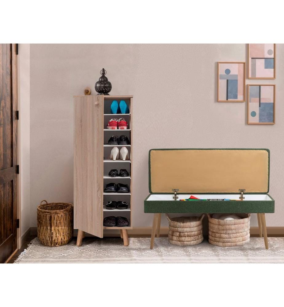 Ensemble de meubles de couloir, Sonomo, Vert, Panneau de particules mélaminé