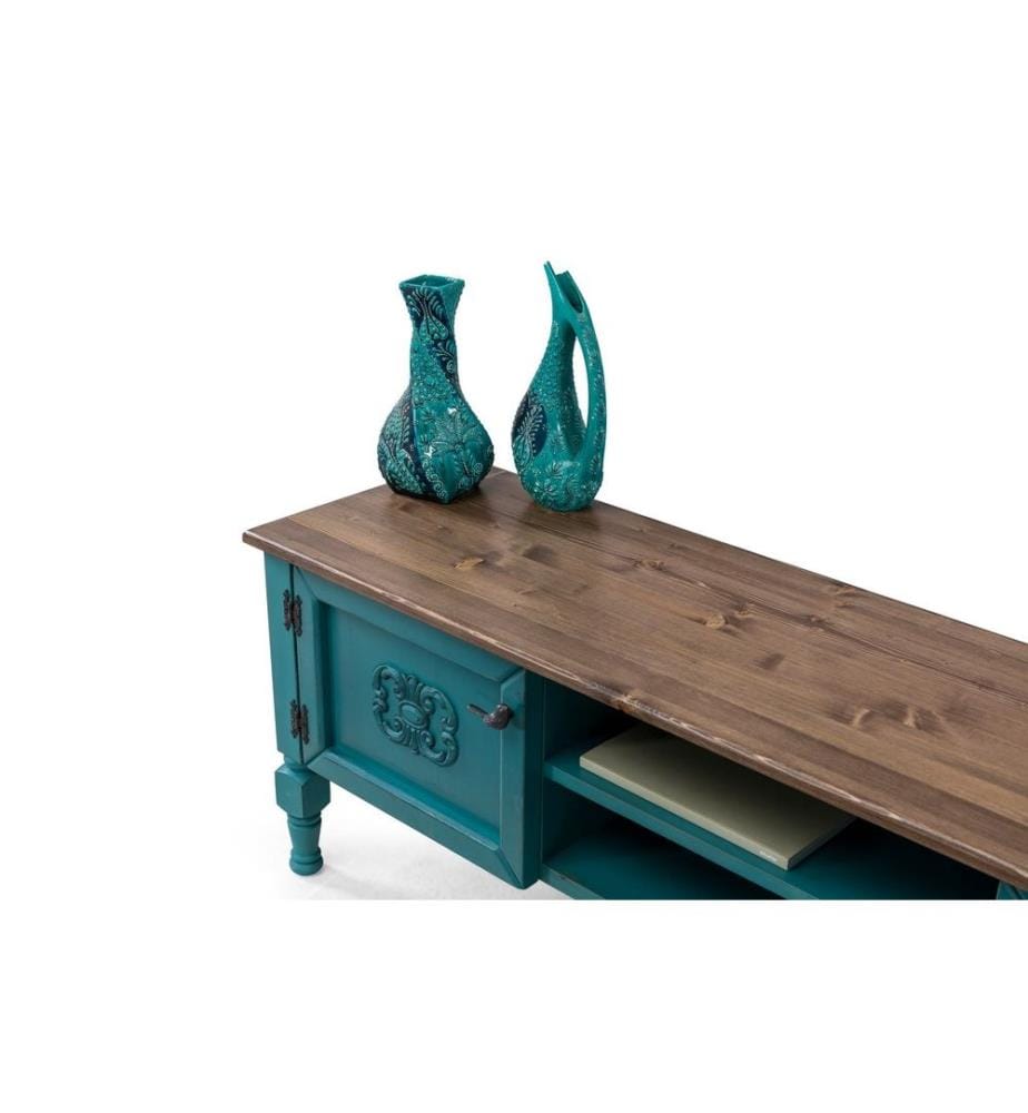 TV Unit, Turquoise, MDF