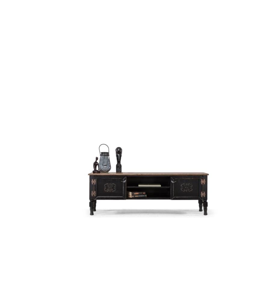 TV Unit, Black, MDF