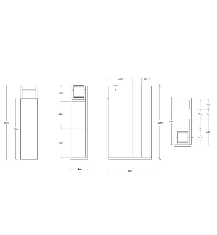 Mobile da bagno, bianco, pannello truciolare rivestito in melamina