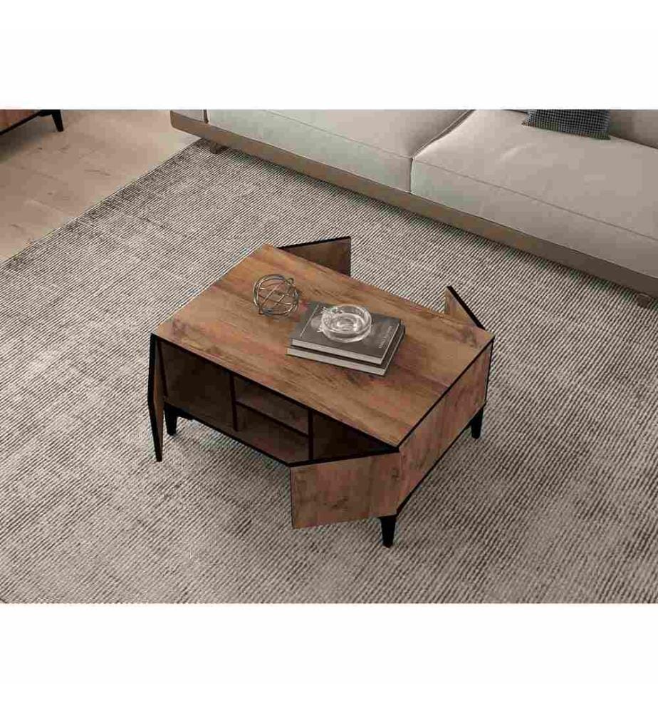 Living Room Furniture Set, Atlantic Pine, Black, Melamine Coated Particle Board