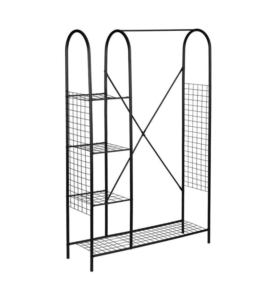 Hall Stand, Black, Frame: 100% Metal