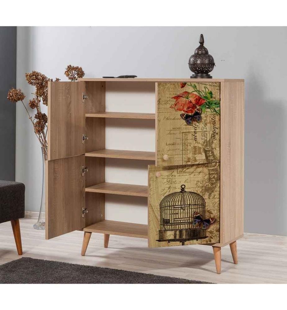 Multi Purpose Cabinet, Sonoma Oak, Melamine Coated Particle Board
