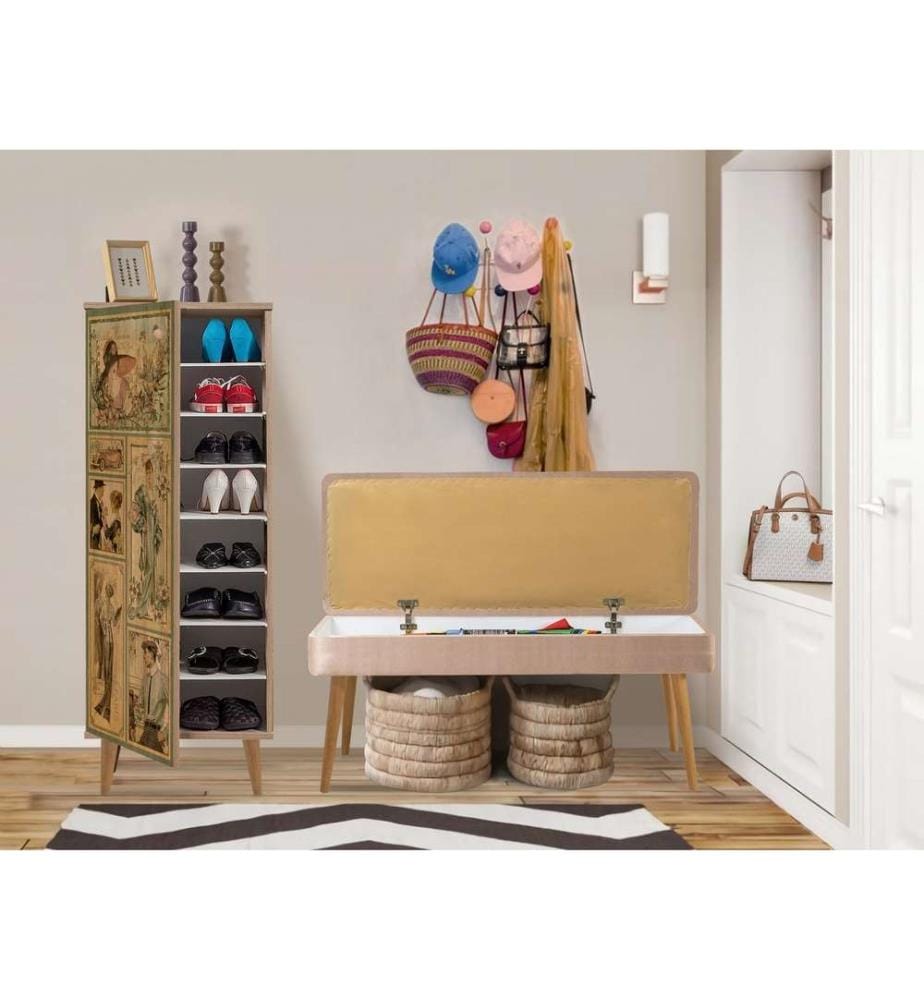 Hallway Furniture Set, Sonomo, Stone, Melamine Coated Particle Board