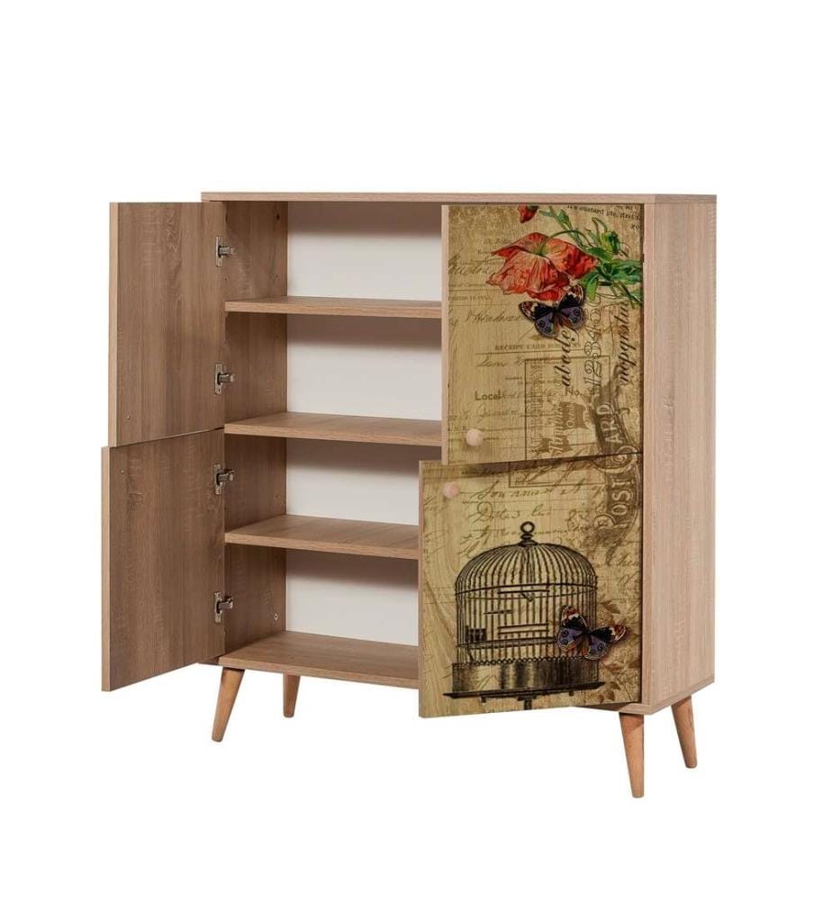 Set di mobili per corridoio, Sonomo, pietra, pannello di particelle rivestito di melamina