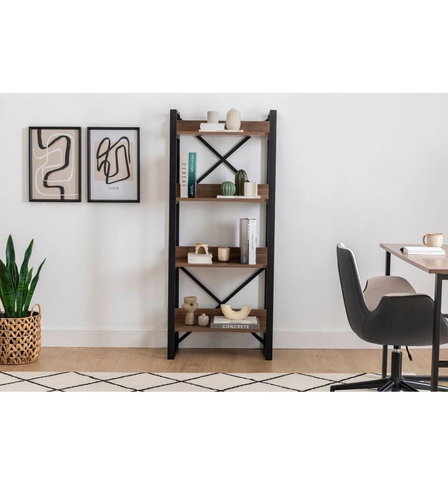 Bookshelf, Walnut, Melamine Coated Particle Board