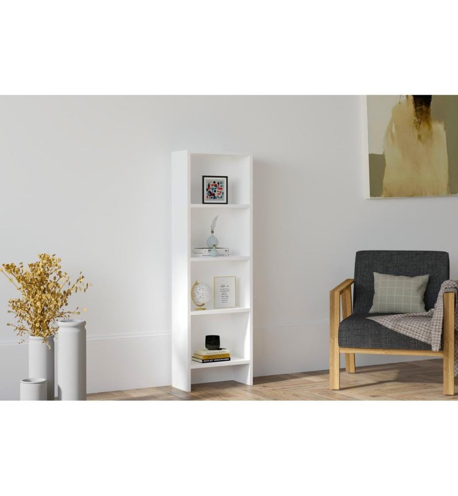Bookshelf, White, Melamine Coated Particle Board