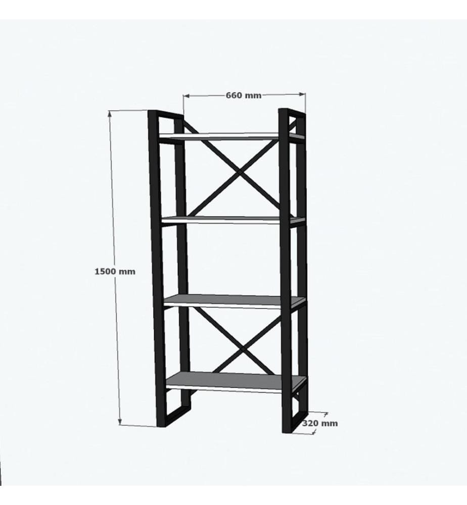 Bookshelf, Walnut, Melamine Coated Particle Board