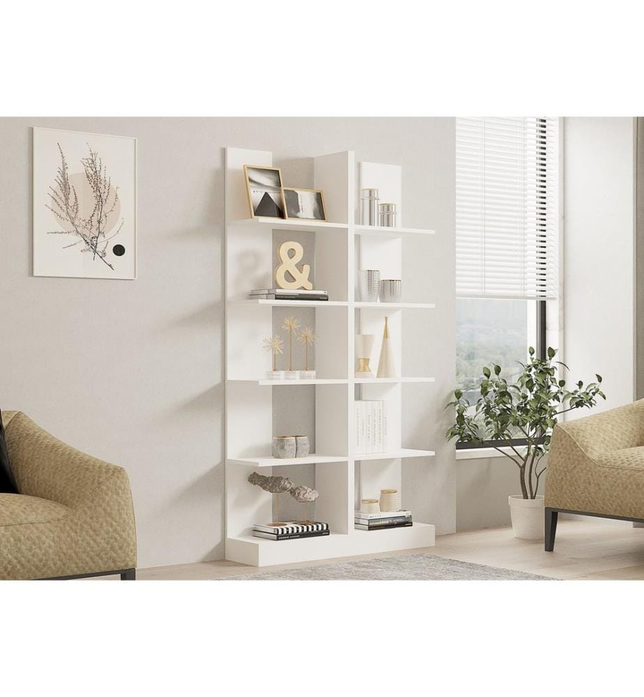 Bookshelf, White, Melamine Coated Particle Board