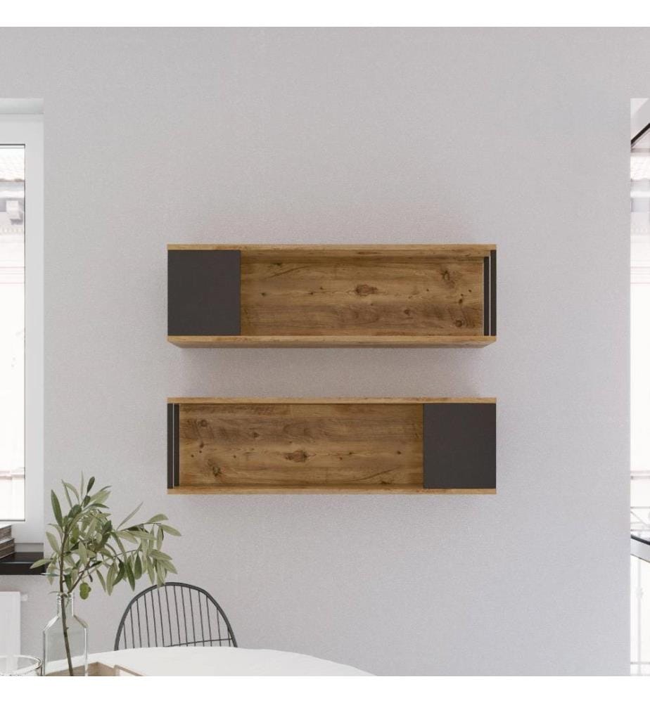 Wall Shelf, Atlantic Pine, Melamine Coated Particle Board