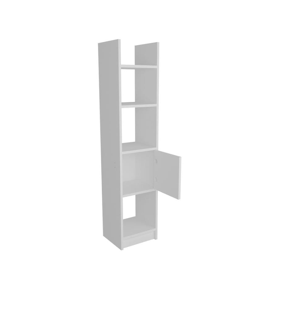 Bianco, Librerie, 150X33.1X29,5 cm, Piastra Di Particelle Rivestita Di Melamina