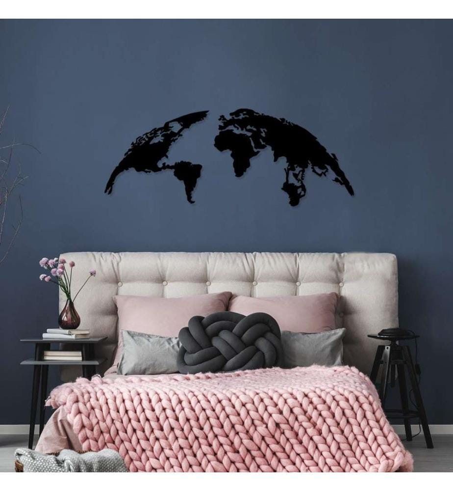 Decorative Metal Wall Accessory, Black, Metal