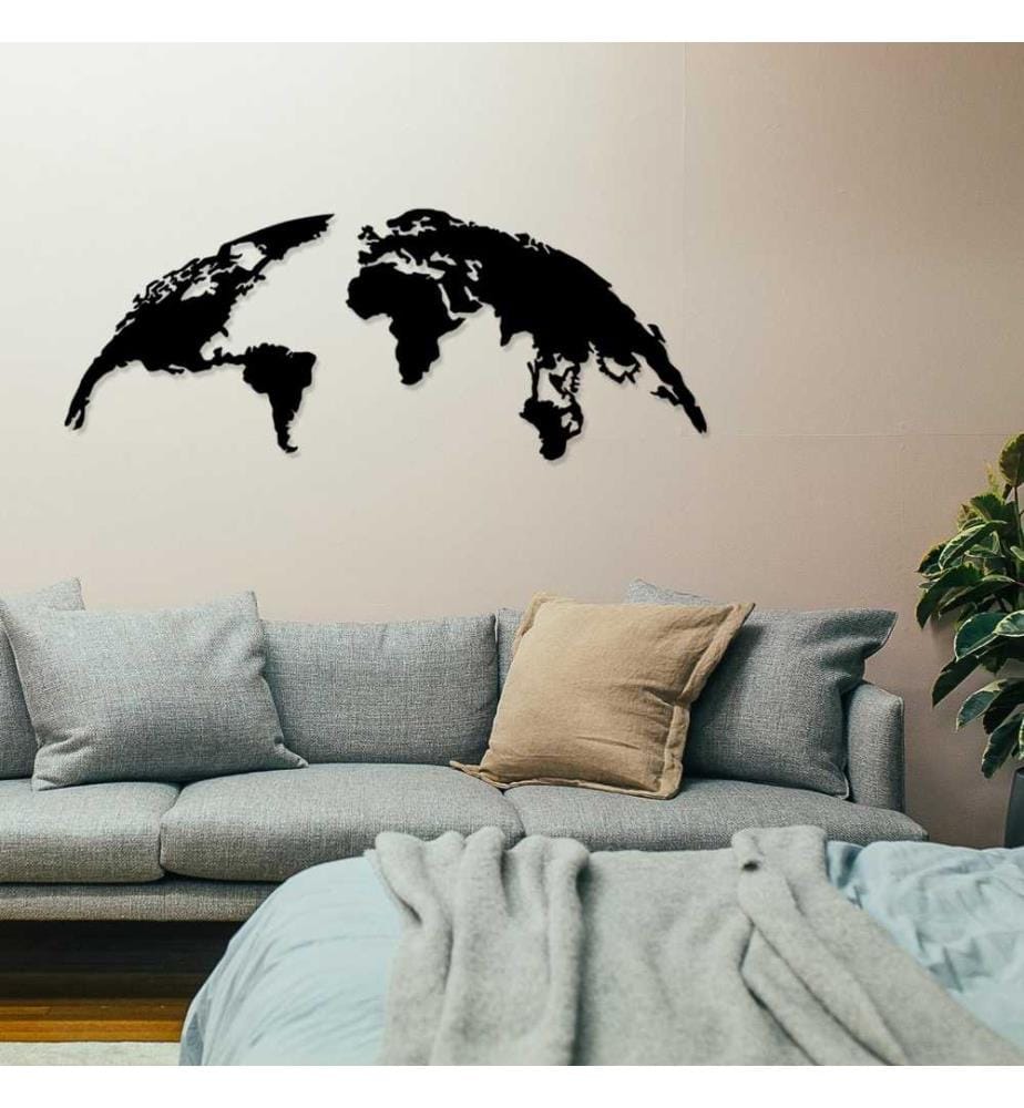 Decorative Metal Wall Accessory, Black, Metal