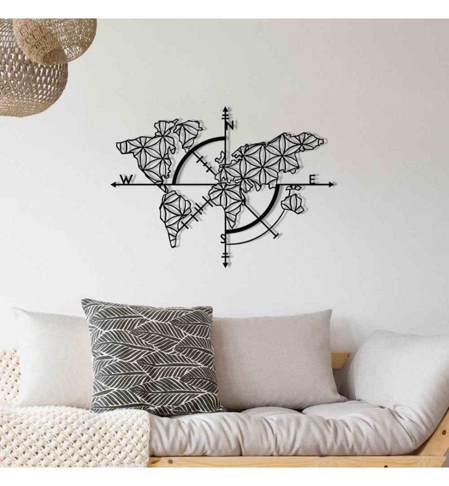 Decorative Metal Wall Accessory, Black, Metal