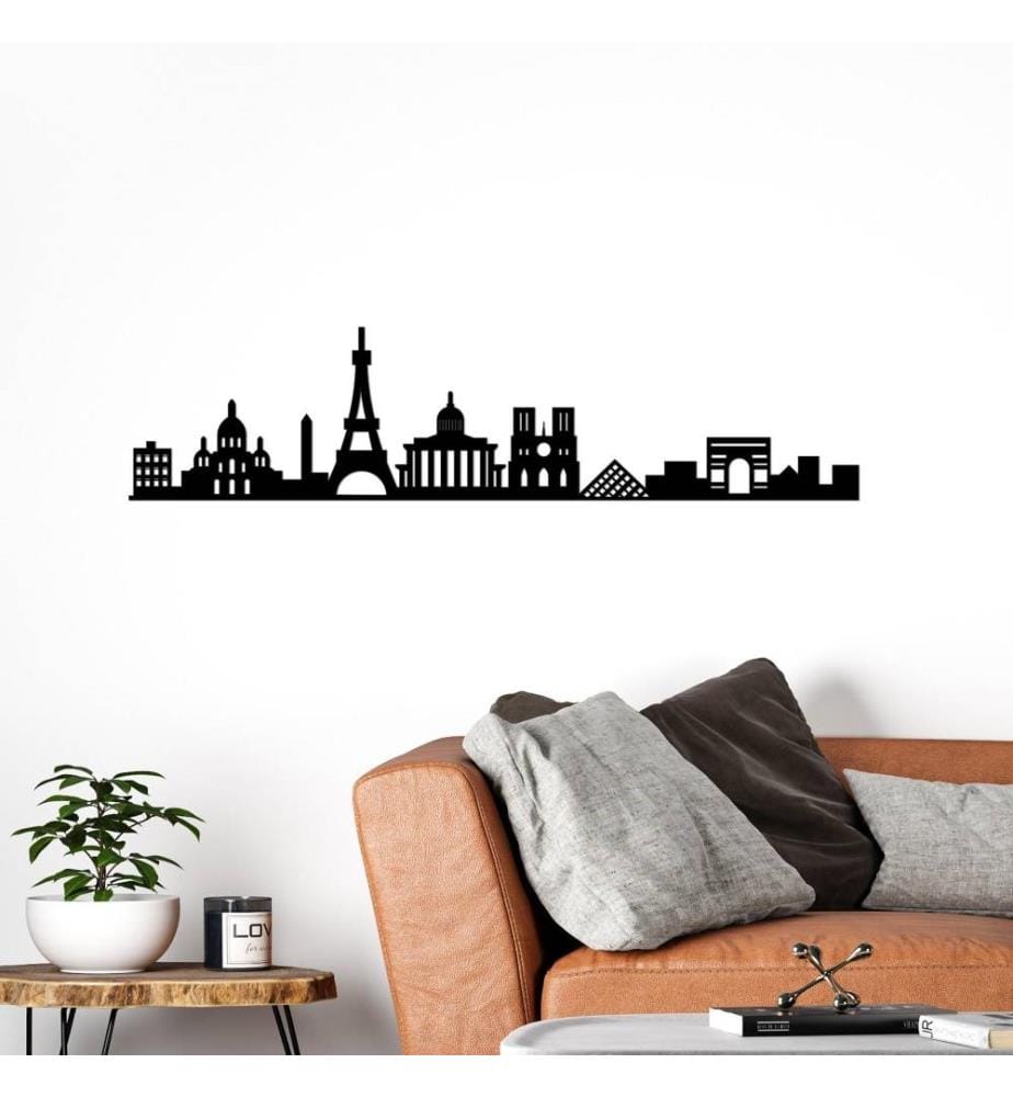 Decorative Metal Wall Accessory, Black, Metal