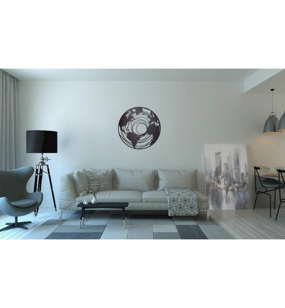 Decorative Metal Wall Accessory, Black, Metal