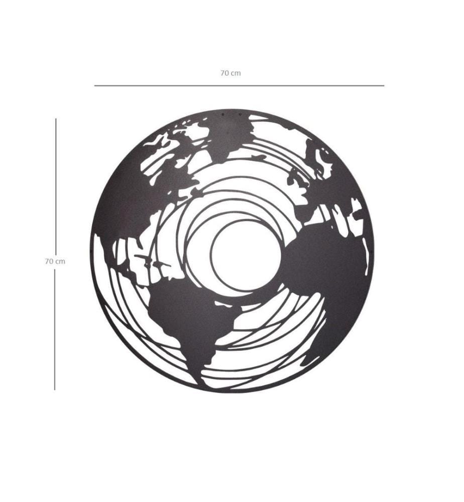 Decorative Metal Wall Accessory, Black, Metal